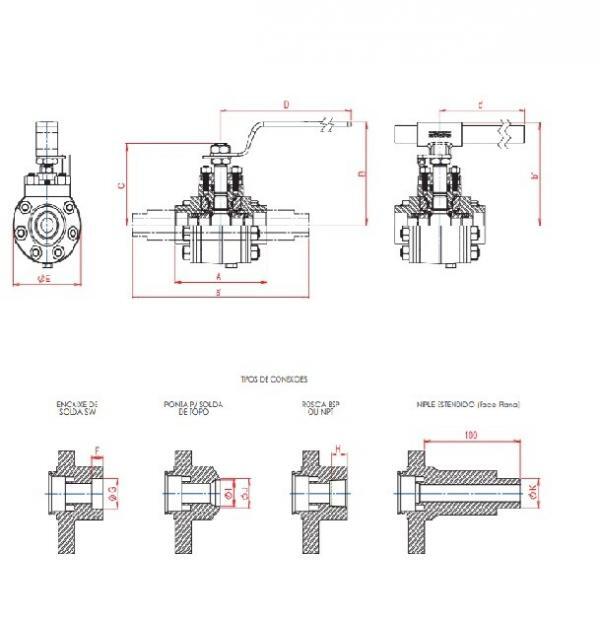 VÁLVULA ESFERA TRI-PLENA FORJADO TRUNNION CLASSE 1500 - Image 2